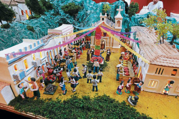 El portal de Belén recobra vida en la capital hondureña