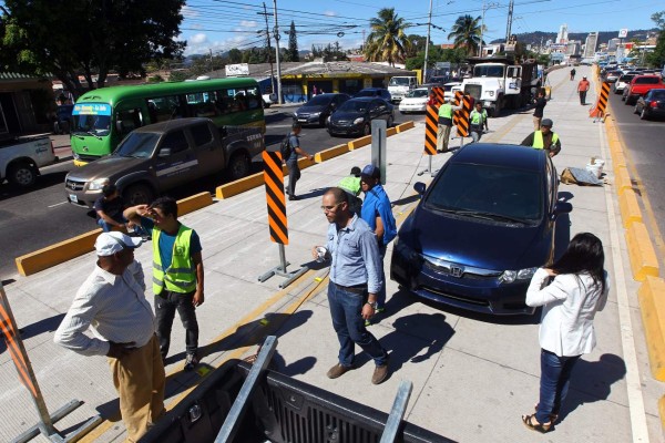 Habilitan tramo del Trans 450 para aliviar pesado tráfico