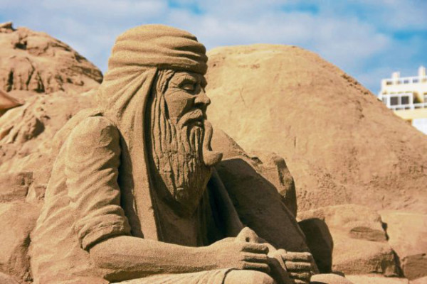 Pesebres innovadores construidos con arena