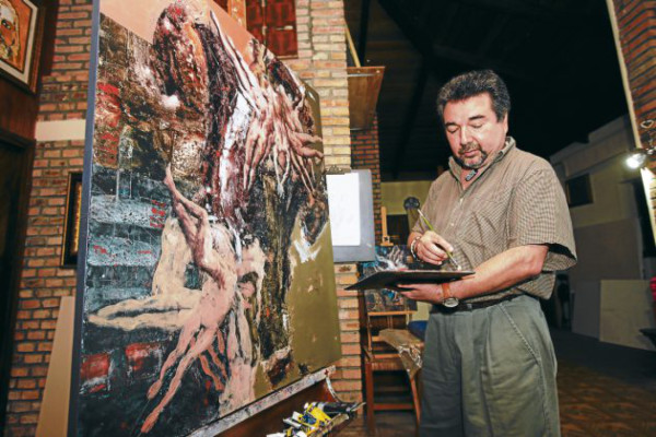 El dramatismo en el pincel del pintor hondureño Armando Lara