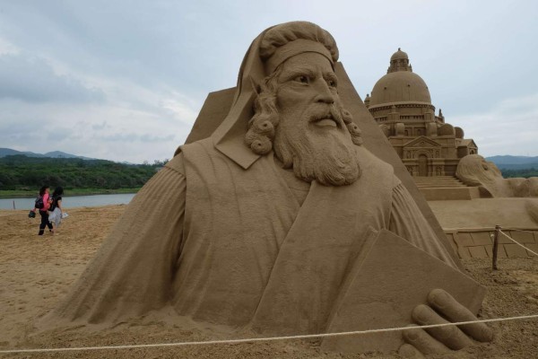 Obras de arte en la arena