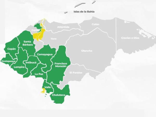 10 departamentos de Honduras permanecen bajo alerta verde por lluvias.