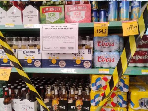 Los negocios tienen prohibido vender bebidas alcohólicas en el Distrito Central.