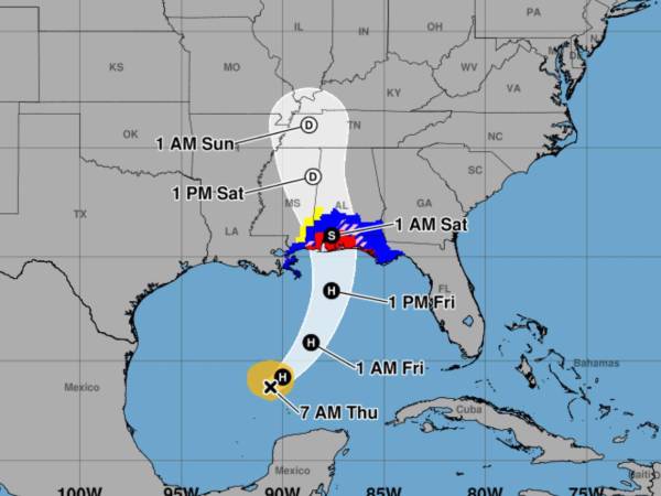 De acuerdo al CNH, otros estados que podrían verse afectados son Luisiana, Tennessee, Carolina del Norte y Carolina del Sur.