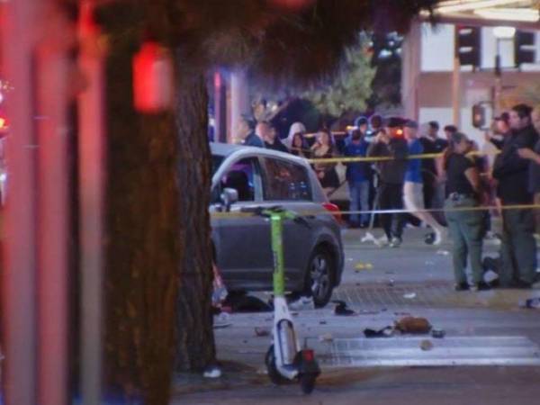 Imagen tomada de la red social X que muestra la escena tras la tragedia.