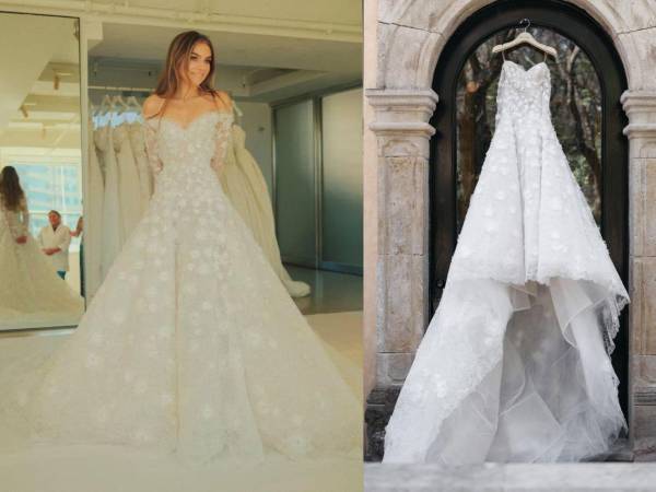 Tres meses después de su boda religiosa con Pablo Bernot, Sofía Castro compartió imágenes inéditas del diseño de su vestido de novia, una pieza exclusiva de Oscar de la Renta.