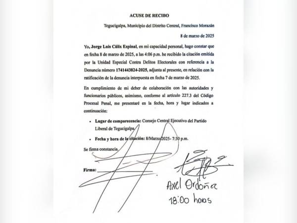 Jorge Cálix dará declaraciones tras denuncia de fraude electoral presuntamente planeado desde su movimiento