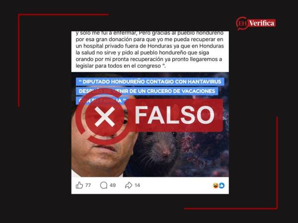 Captura de pantalla a una publicación de Facebook hecha el 7 de mayo de 2026