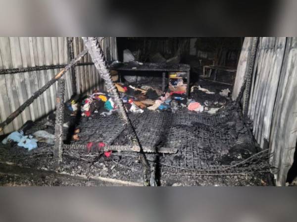 La casa quedó completamente destruida.