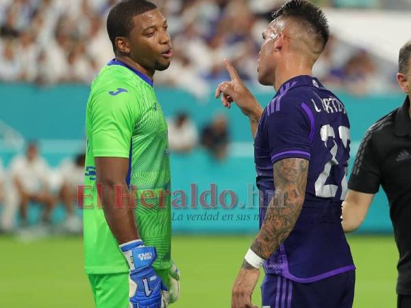 A Lautaro Martínez no le gustó para nada la acción del guardián catracho.