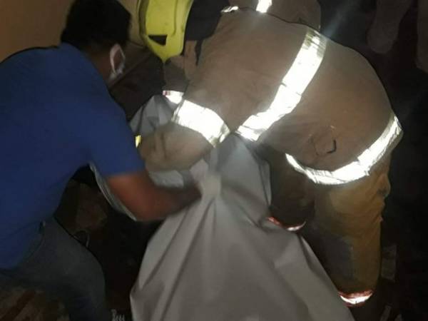 Cuando los bomberos llegaron a la zona el siniestro ya había sido controlado encontrándose con la dantesca escena. Fotos: Bomberos de Honduras.