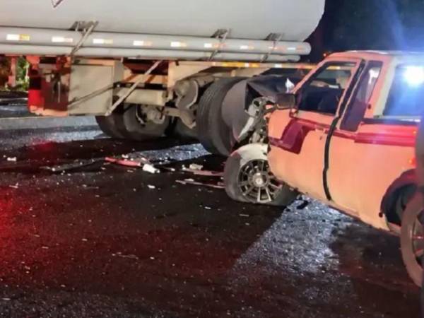 El accidente en la carretera CA-5, sector El Balín, dejó una mujer fallecida y dos personas heridas en Santa Cruz de Yojoa.
