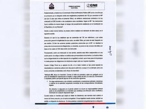 Jorge Cálix queda fuera de la contienda electoral; CNE dice que resolución es inaplicable