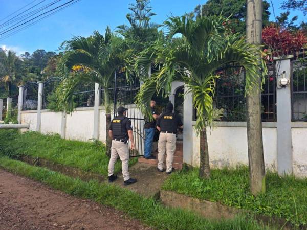 Los allanamientos se llevaron a cabo en San Pedro Sula, Santa Cruz de Yojoa y Comayagua.