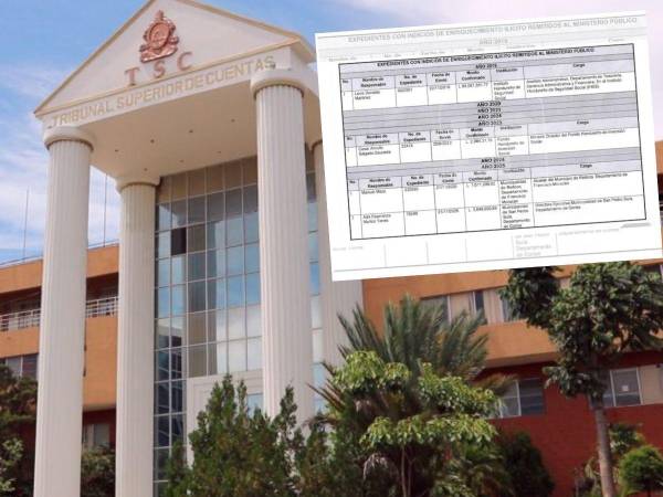 De los cuatro expedientes remitidos por el TSC, el caso vinculado al Instituto Hondureño de Seguridad Social (IHSS) representa el 90% del monto consignado en los expedientes de enriquecimiento ilícito.