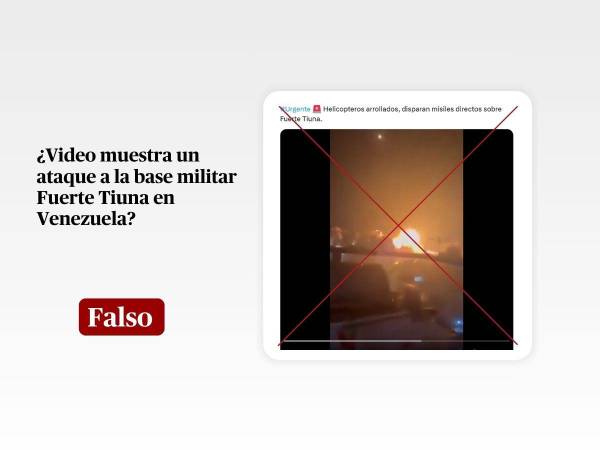 Captura de pantalla a una publicación de X hecha el 3 de enero de 2026, adaptada a esta cartela.