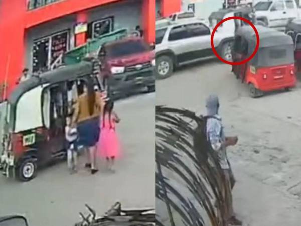 Momento en el que ocurrió el accidente que dejó una menor muerta.