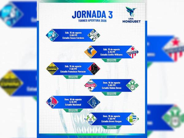 Olimpia y Motagua protagonizarán el duelo más esperado de la tercera jornada en la Liga Nacional de Honduras.