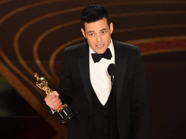 Rami Malek ganó como mejor actor protagónico de los Oscar 2019. Foto AFP