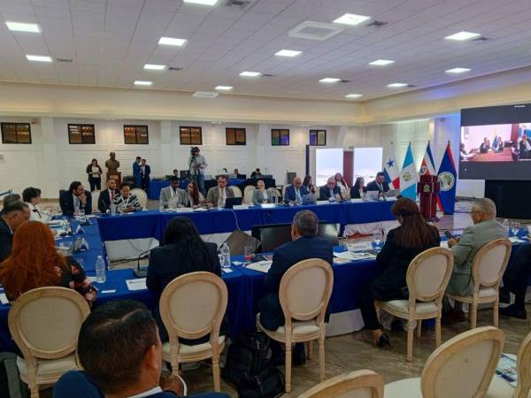 En la reunión estuvo presente el designado presidencial Carlos Flores.