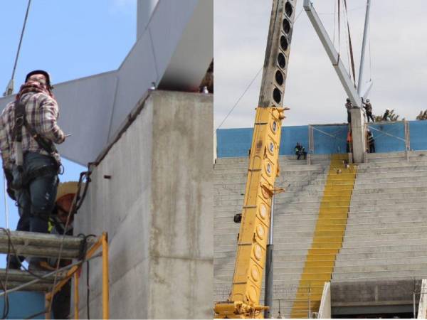 Este domingo 26 de octubre inició la instalación del techo en el Estadio Nacional de Tegucigalpa. Condepor mostró una maqueta de cómo quedarán las obras y la nueva cara que tendrá el recinto capitalino.