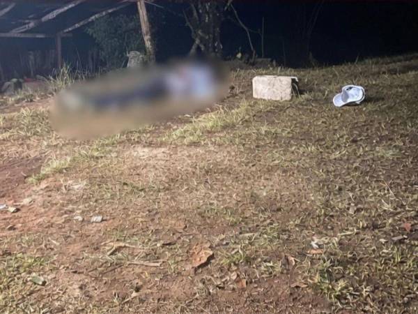 Escena donde quedó el cuerpo de uno de los hermano.