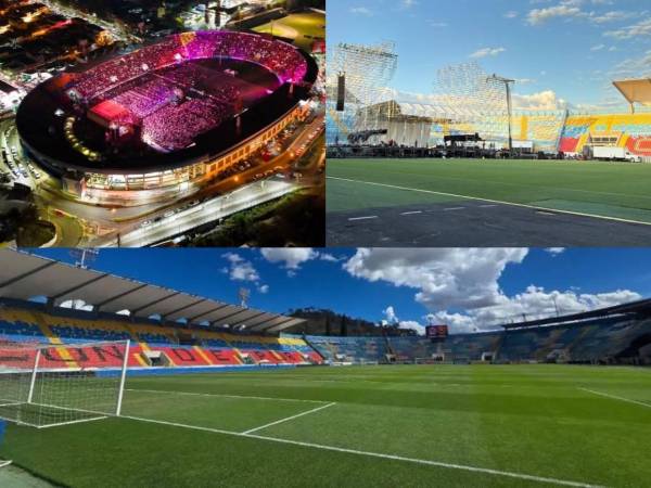 Te mostramos las postales del estadio Nacional Chelato Uclés tras el concierto de Grupo Firme en Honduras. Así quedó la grama.