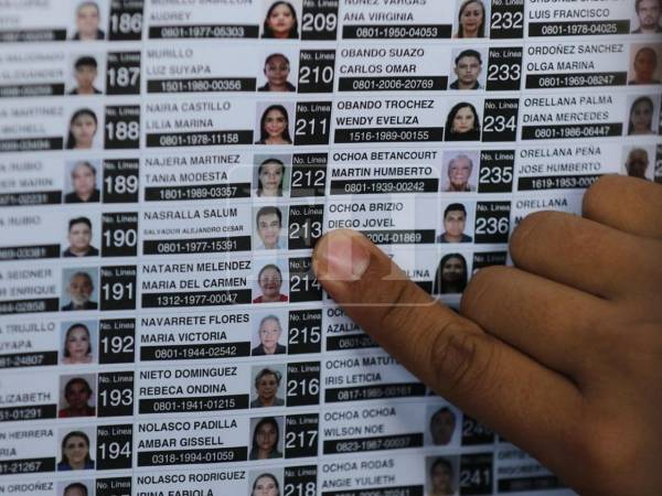 El periodista muestra la línea en la que le tocó votar a Salvador Nasralla.