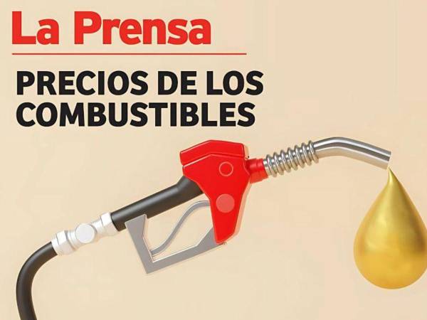 Arte gráfico de los precios de los combustibles en Honduras.
