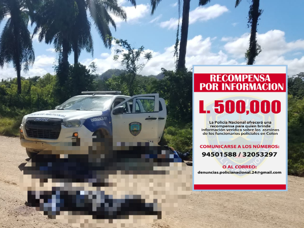 Los agentes fueron identificados como Jairo Marcelino Posadas Ortiz (36), Jonathan Josué Ramos (27) y Juan Carlos Murillo Olivera (37).