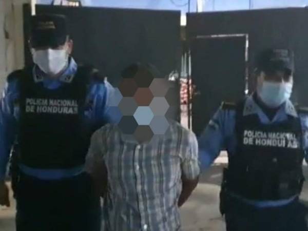 El sujeto no fue identificado, pero se conoció que tiene 42 años de edad y es originario del departamento de Santa Bárbara. Foto: El Heraldo/Cortesía