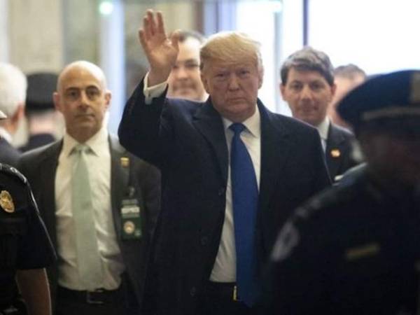 Donald Trump en el Senado de Estados Unidos. Foto AFP