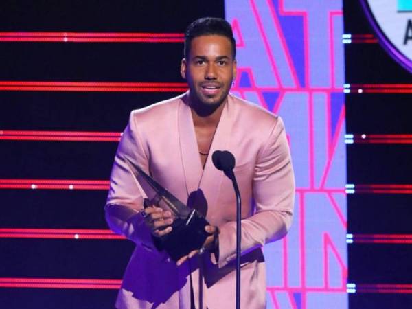 El ganador de la categoría artista favorito – tropical fue Romeo Santos, frente a Carlos Vives, Juan Luis Guerra y Marc Anthony. Foto AFP