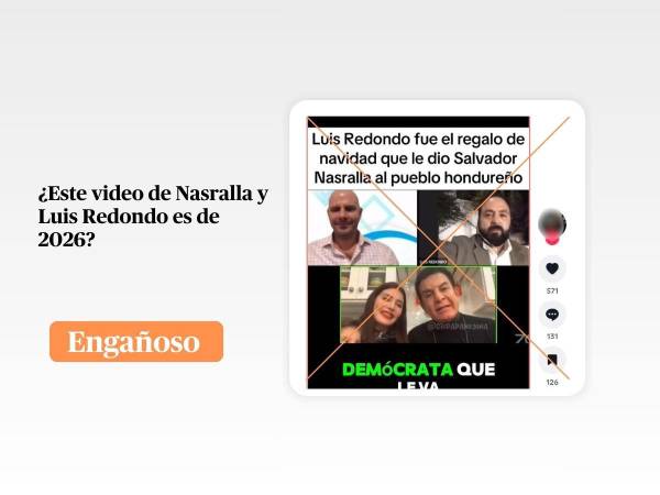 Captura de pantalla a una publicación de TikTok hecha el 9 de enero de 2026, adaptada a esta cartela.