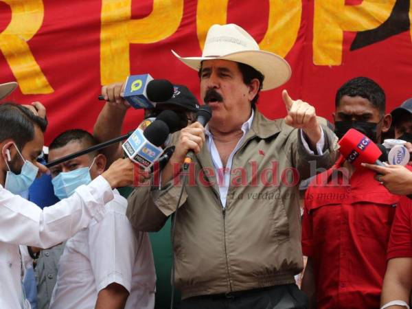 El expresidente Zelaya reaccionó a la publicación del listado luego de que figuraran los nombres de tres actuales funcionarios del gobierno y el Congreso Nacional.