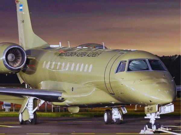 Nasry Asfura tomará posesión de su cargo este 27 de enero en el Congreso Nacional y, desde ya, queda facultado para poner a la venta la aeronave.