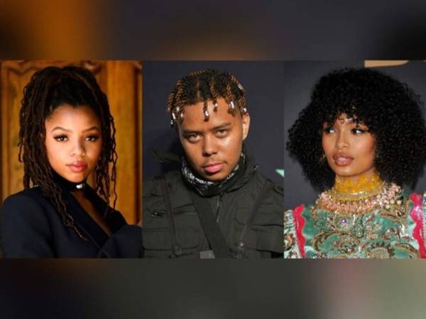 En esta combinación de fotografías, de izquierda a derecha, Chloe Bailey del dúo de hermanas Chloe x Halle, el rapero YBN Cordae y la actriz y activista Yara Shahidi, quienes estarán incluidos en el EP sobre la vida negra 'Music for the Movement Volume III – Liberated' que será lanzado el viernes. Es el tercer volumen de una serie de cuatro EPs en honor a las vidas negras y por la justicia social bajo un proyecto conjunto entre Disney Music Group y The Undefeated, la plataforma de ESPN's para explorar la intersección entre raza, deportes y cultura. Foto: AP