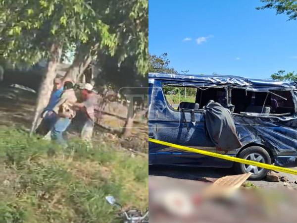 Tras el aparatoso accidente en Potrerillos, que dejó como saldo la muerte de una madre y su hijo, el conductor a cargo de la unidad de transporte intentó escapar del lugar.