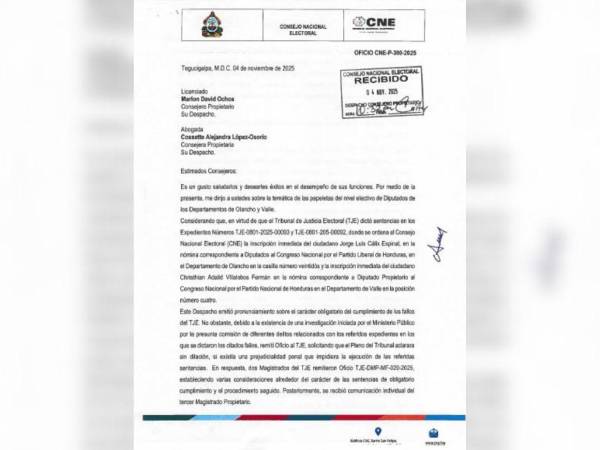 Jorge Cálix queda fuera de la contienda electoral; CNE dice que resolución es inaplicable