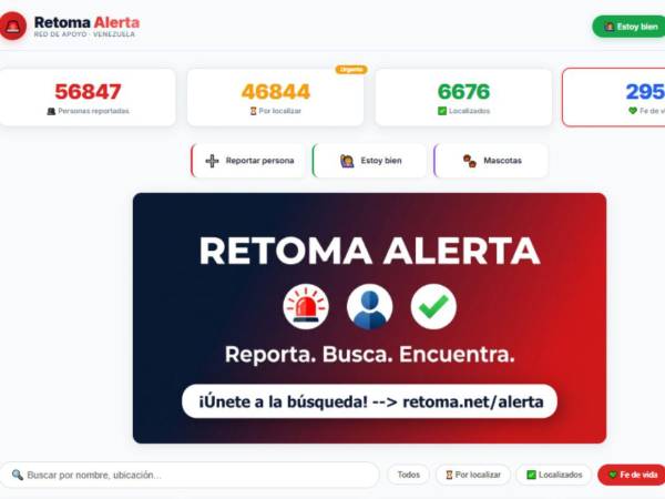 Si tu familiar o mascota se encuentra desaparecido, o fuiste una de las víctimas de los terremotos en Venezuela y quieres informar a tu familia que te encuentras con vida, Retoma Alerta te ayudará a informarles con solo ingresar tus datos. ¿Cómo puedo hacerlo? Aquí te explicamos: