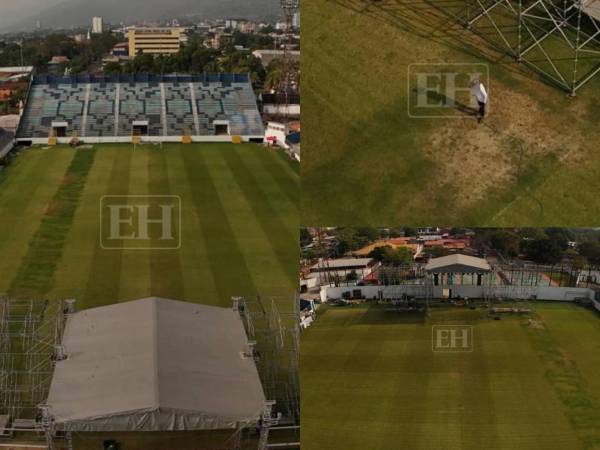 EL HERALDO se trasladó hasta el estadio Francisco Morazán de San Pedro Sula para presenciar el grave estado de la grama tras concierto de Eddie Herrera en SPS.
