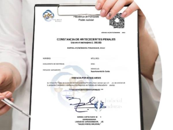 A través de esta nueva plataforma los hondureños en el extranjero pueden solicitar la autenticación de antecedentes penales.