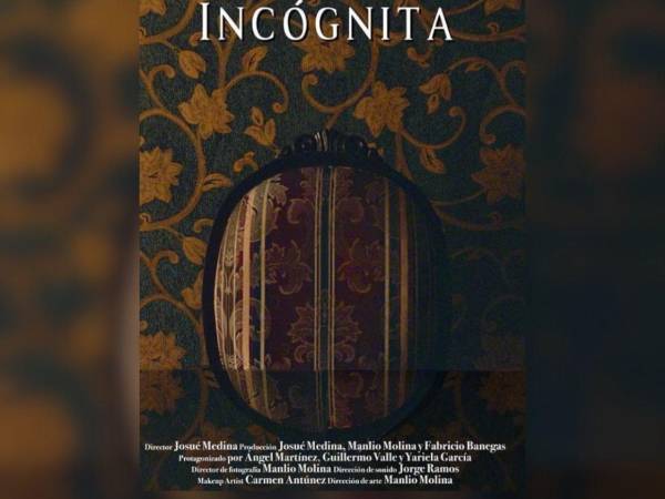 El póster del cortometraje “Incógnita”, dirigido por Josué Medina, Manlio Molina y Fabricio Banegas.