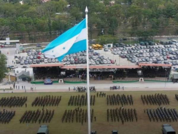 Vista de las intalaciones del Campo de Parada Marte de las Fuerzas Armadas de Honduras.