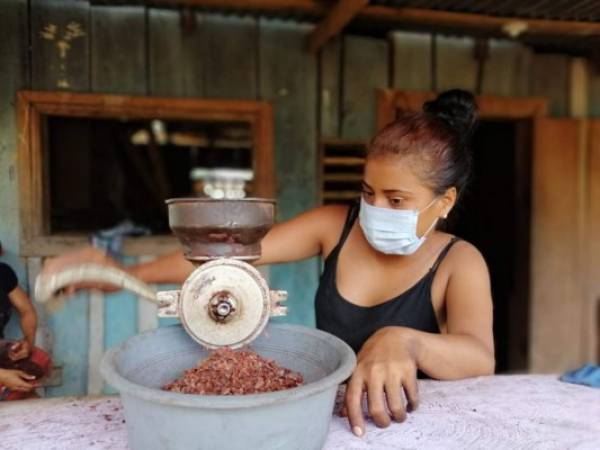 Actualmente existen un total de 28 mujeres organizadas que transforman el cacao en barras de chocolate, beneficiando con ellos a más de 160 familias y generando ingresos superiores a los 600,000 lempiras.