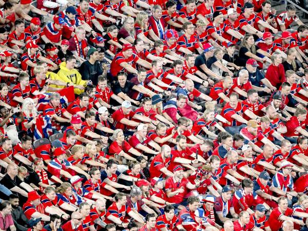 Los noruegos están viviendo al máximo su regreso a las copas del mundo después de 28 años.