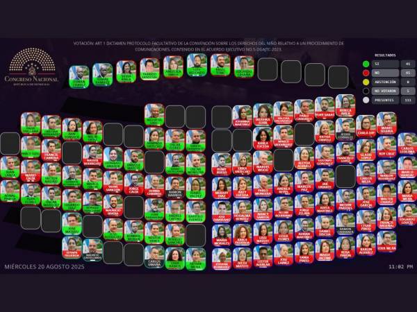 La noche del miércoles -20 de agosto- el Congreso Nacional (CN) puso en discusión la adhesión del Tercer Protocolo Facultativo de la Convención sobre los Derechos del Niño (CDN), misma que no fue aprobada ante la falta de consenso con 65 votos en contra ¿Por qué fue rechazada y cuáles son los argumentos de la oposición?