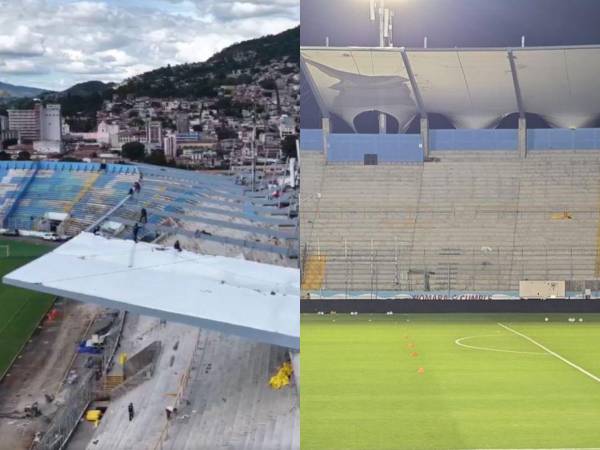 Se dieron a conocer nuevas imágenes sobre la instalación del techo en el Estadio Nacional de Tegucigalpa. Así va quedando la obra que es llevada por Condepor y tiene un valor mayor a los 20 millones de lempiras.