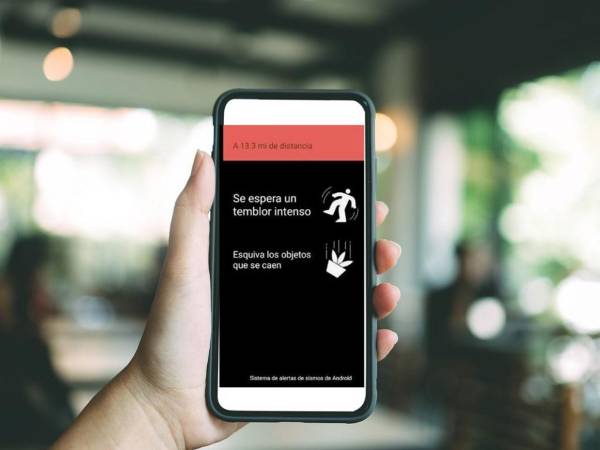 Los teléfonos Android compatibles poseen un sistema de alertas de terremotos desarrollado por Google.