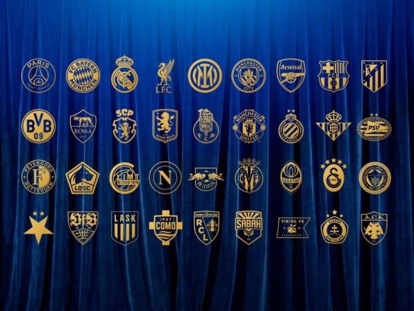 36 equipos buscarán la gloria europea en una nueva edición de la UEFA Champions League.